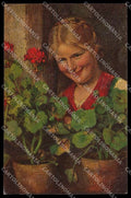 Illustratori Artist Signed Hugo Engel Lady serie 418 Relief cartolina ZG7971 – fronte
