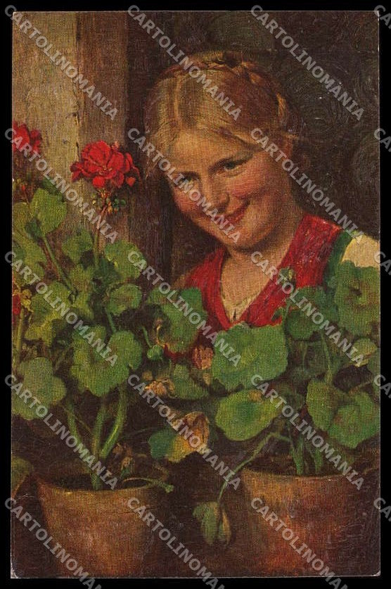 Illustratori Artist Signed Hugo Engel Lady serie 418 Relief cartolina ZG7971 – fronte