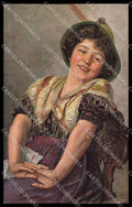 Illustratori Artist Signed Paul Wagner Lady serie 6085 cartolina ZG7972 – fronte