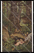 Illustratori Artist Signed M. v. Schwind Nymphs Ackermann serie 213b pc ZG7975 – fronte