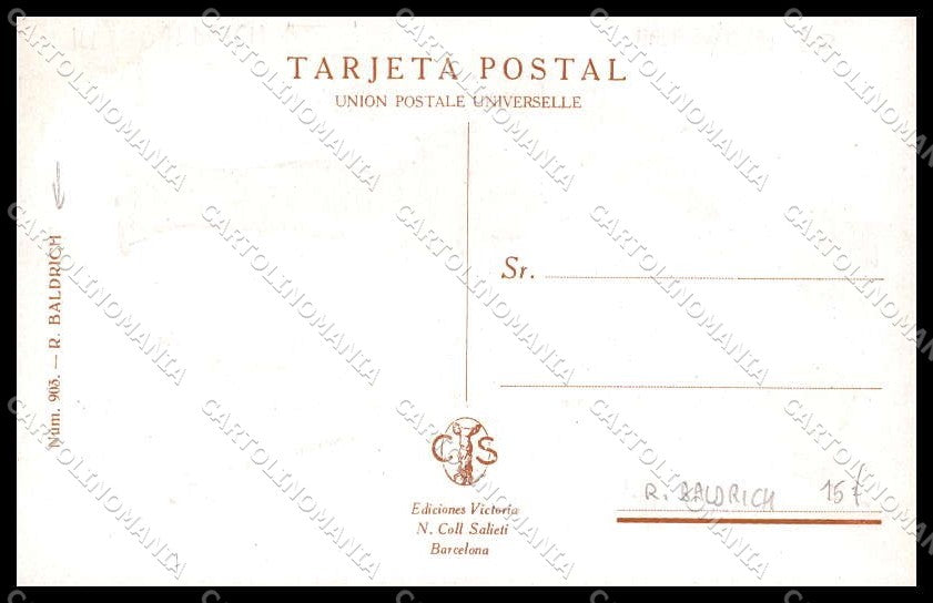 Illustratori Artist Signed R. Baldrich Lady Bird serie 903 cartolina ZG7986 – retro