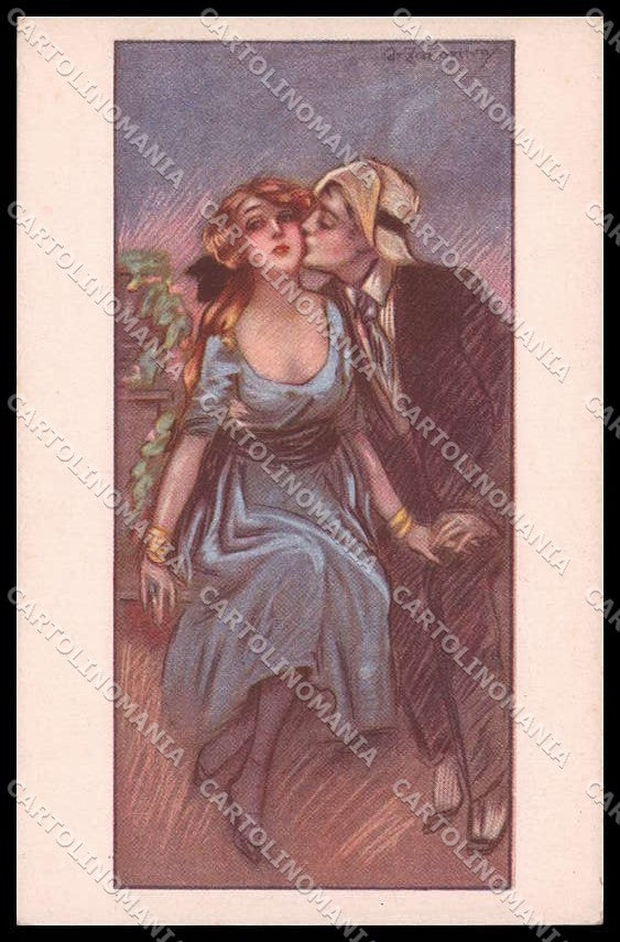Artist Signed Zandrino Romantic Couple serie 89-2 WRINKLES pc ZG8000 – fronte