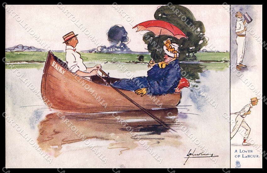 Illustratori Artist Signed L. Thackeray A Lover of Labour Oilette 9035 pc ZG8017 – fronte
