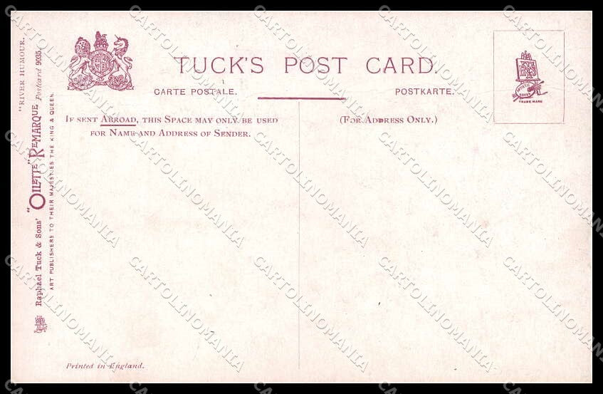 Illustratori Artist Signed L. Thackeray A Lover of Labour Oilette 9035 pc ZG8017 – retro
