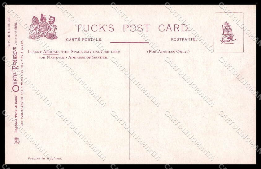 Illustratori Artist Signed L. Thackeray Stuck up Oilette 9035 pc ZG8019 – retro