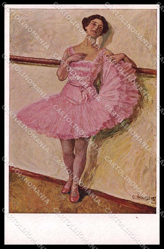 Illustratori Artist Signed Otto Sebaldt Ballerina cartolina ZG8023 – fronte