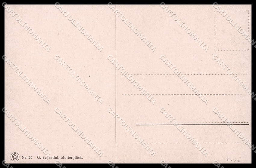 Illustratori Artist Signed G. Segantini Lady Child serie 30 cartolina ZG8039 – retro