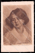 Illustratori Artist Signed A. Dall'Oca Bianca Lady serie 132 cartolina ZG8047 – fronte