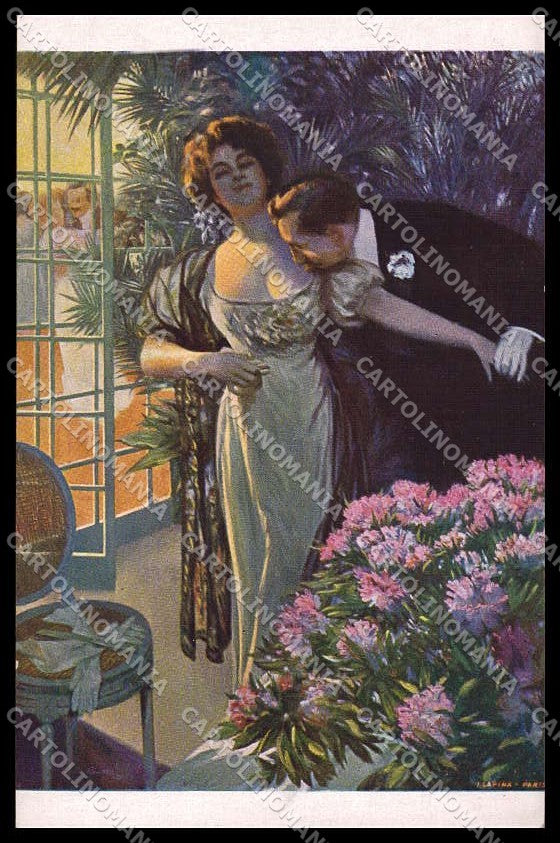Illustratori Artist Signed J. Sala Lady Lapina 1221 cartolina ZG8058 – fronte