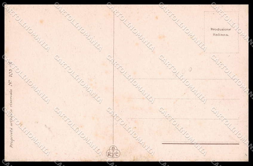 Illustratori Artist Signed Grande Men serie 105-6 cartolina ZG8067 – retro