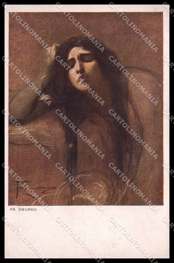 Illustratori Artist Signed F. Zmurko Lady serie 292 cartolina ZG8070 – fronte