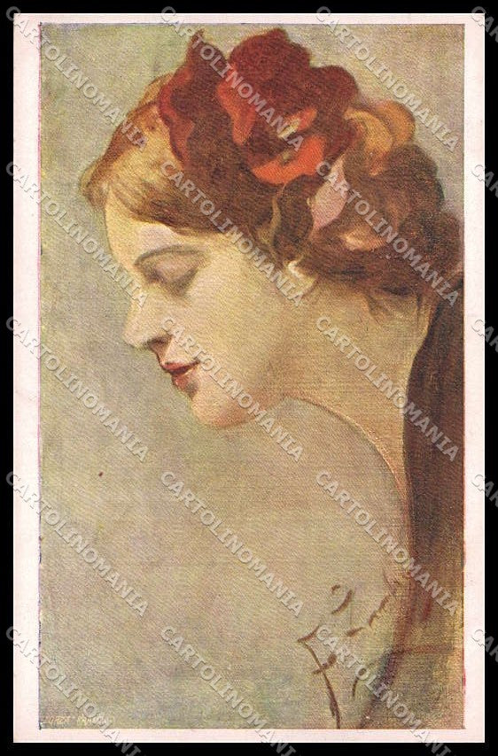 Illustratori Artist Signed F. Zmurko Lady serie 438 cartolina ZG8071 – fronte