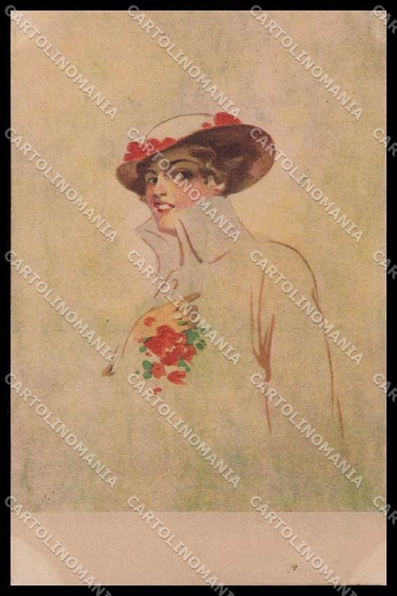 Illustratori Artist Signed Fashion Lady serie 2920 cartolina ZG8090 – fronte