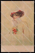 Illustratori Artist Signed Fashion Lady serie 2920 cartolina ZG8090 – fronte