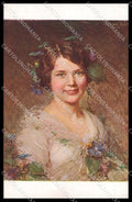 Illustratori Artist Signed E. Cabane Lady Lapina serie 1417 cartolina ZG8097 – fronte