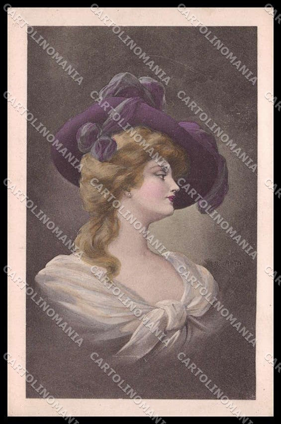Illustratori Artist Signed Fashion Lady serie 746 WRINKLES cartolina ZG8099 – fronte
