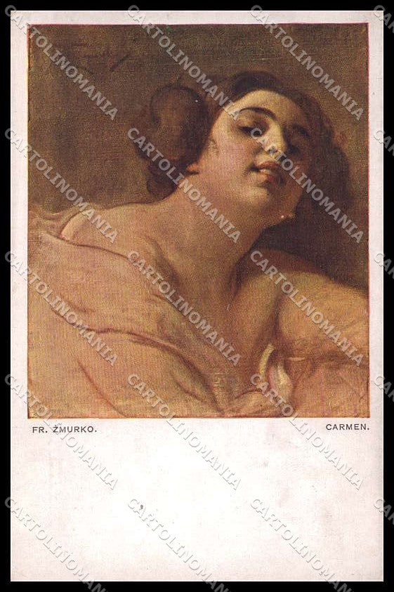 Illustratori Artist Signed Zmurko Lady Carmen serie 294 cartolina ZG8102 – fronte