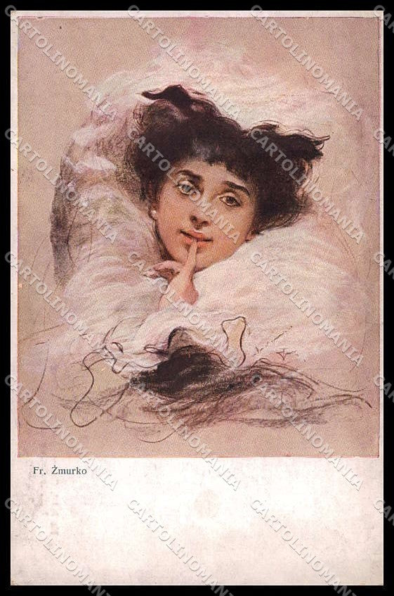 Illustratori Artist Signed Zmurko Lady serie 357 cartolina ZG8103 – fronte