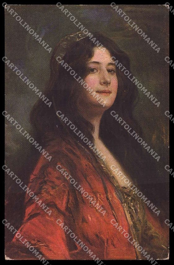 Illustratori Artist Signed F. Wobring Lady serie 4868 cartolina ZG8116 – fronte