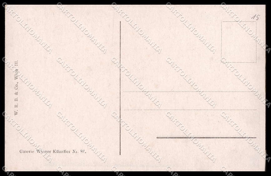 Illustratori Artist Signed A. D. Goltz Lady serie 88 cartolina ZG8127 – retro