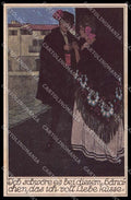 Illustratori Artist Signed Spanish Lady Don Juan serie cartolina ZG8136 – fronte