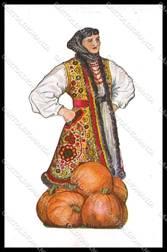 Illustratori Artist Signed G. Turkovic Red Cross Croatia Lady cartolina ZG8146 – fronte