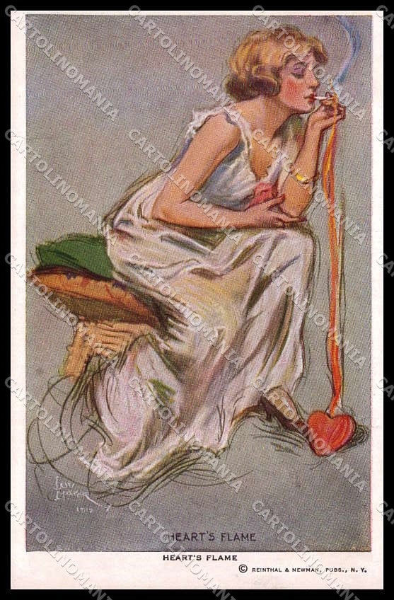 Illustratori Artist Signed Lou Mayer Lady Reinthal 426 WRINKLES cartolina ZG8147 – fronte