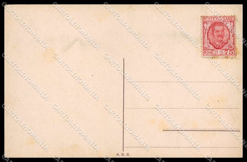 Illustratori Artist Signed Piattoli Man Fishing Venezia ? TEARED pc ZG8177 – retro