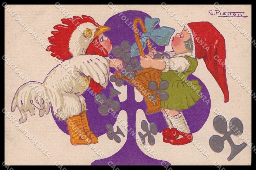 Illustratori Artist Signed Piattoli Children Tofanari Firenze WRINKLES pc ZG8181 – fronte