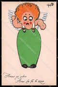 Illustratori Artist Signed Piattoli Cupid cartolina ZG8182 – fronte