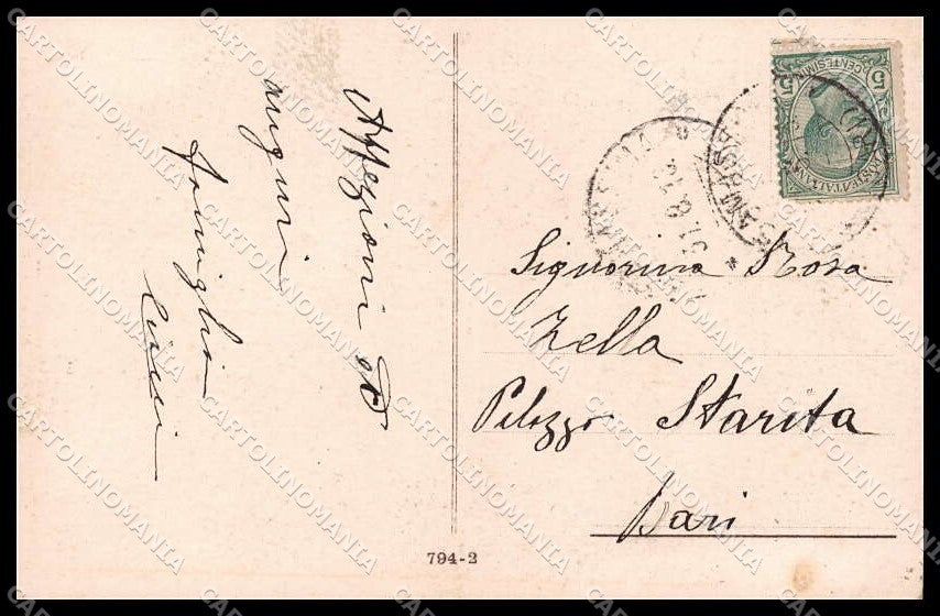 Illustratori Artist Signed Cherubini Lady serie 794-2 cartolina ZG8195 – retro
