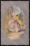 Illustratori Artist Signed Olivieri Romantic Couple Lady serie 103 pc ZG8197 – fronte