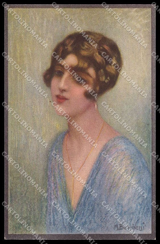 Illustratori Artist Signed M. Bettinelli Fashion Lady serie 832-3 pc ZG8199 – fronte