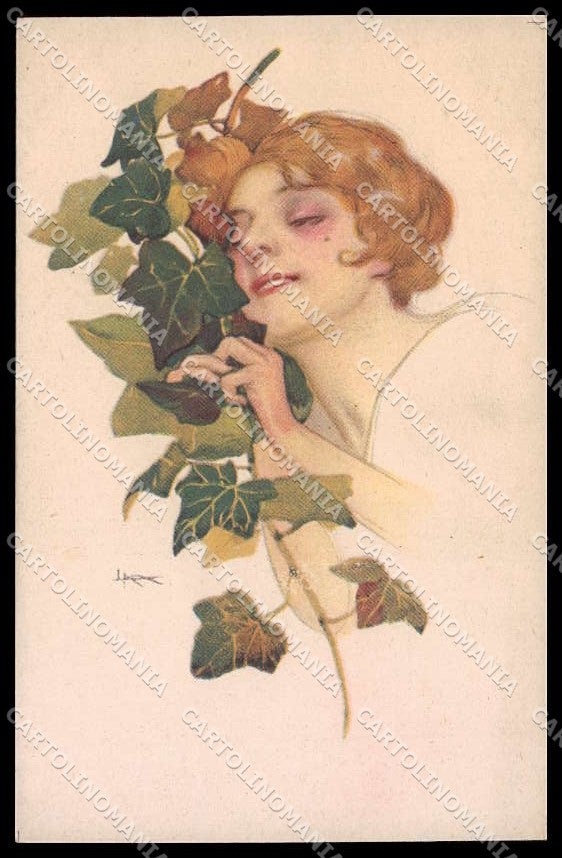 Illustratori Artist Signed Metlicovitz Lady serie 141-1 cartolina ZG8207 – fronte