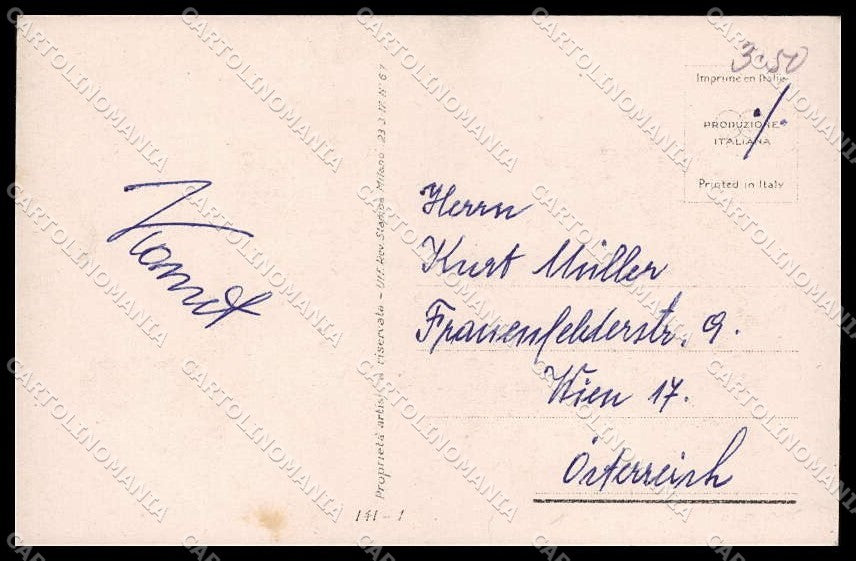 Illustratori Artist Signed Metlicovitz Lady serie 141-1 cartolina ZG8207 – retro