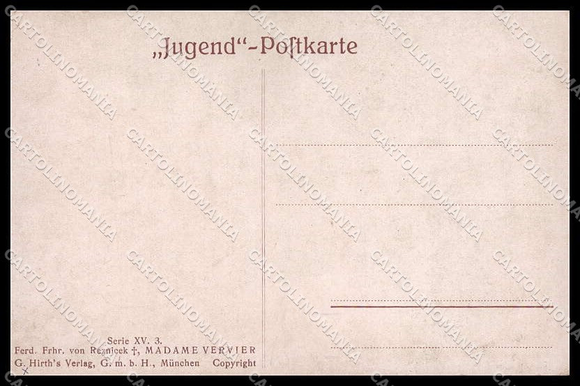 Illustratori Artist Signed Reznicek Lady Jugend serie XV 3 cartolina ZG8210 – retro