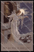 Illustratori Artist Signed Angel Paper Moon New Year cartolina ZG8212 – fronte