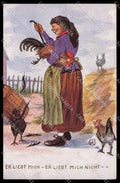 Illustratori Artist Signed Woman serie 3885 cartolina ZG8213 – fronte