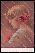 Illustratori Artist Signed C. V. Muttich Girl cartolina ZG8221 – fronte