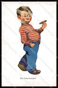 Illustratori Artist Signed Boy Der Feinschmecker LP 703 cartolina ZG8223 – fronte