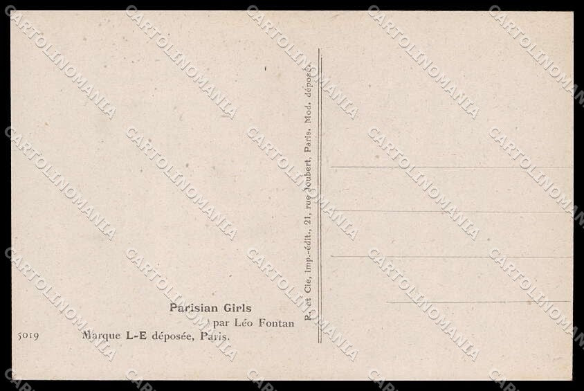 Illustratori Artist Signed Leo Fontan Fashion Lady serie 5019 cartolina ZG8226 – retro