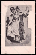 Illustratori Artist Signed P. Staerck Couple Toasting serie 1786 pc ZG8232 – fronte