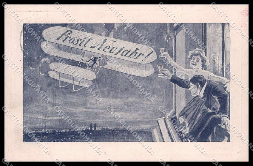 Illustratori Artist Signed Lady Toasting Art Nouveau serie 96808 pc ZG8238 – fronte