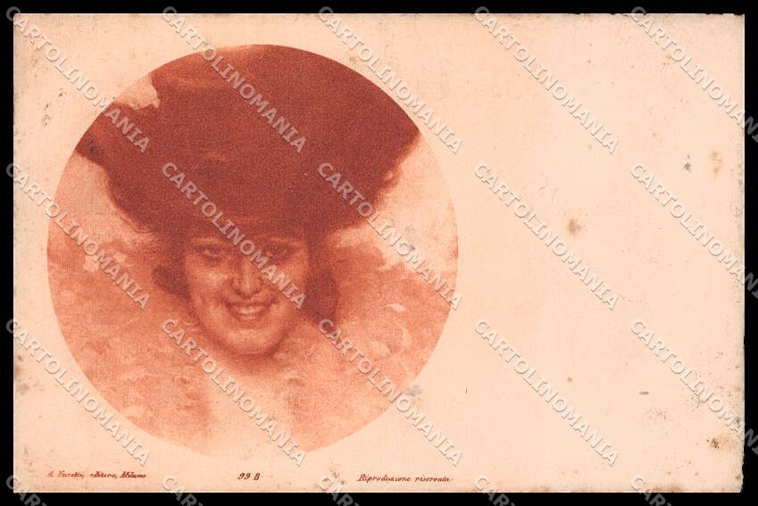 Illustratori Artist Signed A. Villa Lady Art Nouveau serie 99b cartolina ZG8249 – fronte