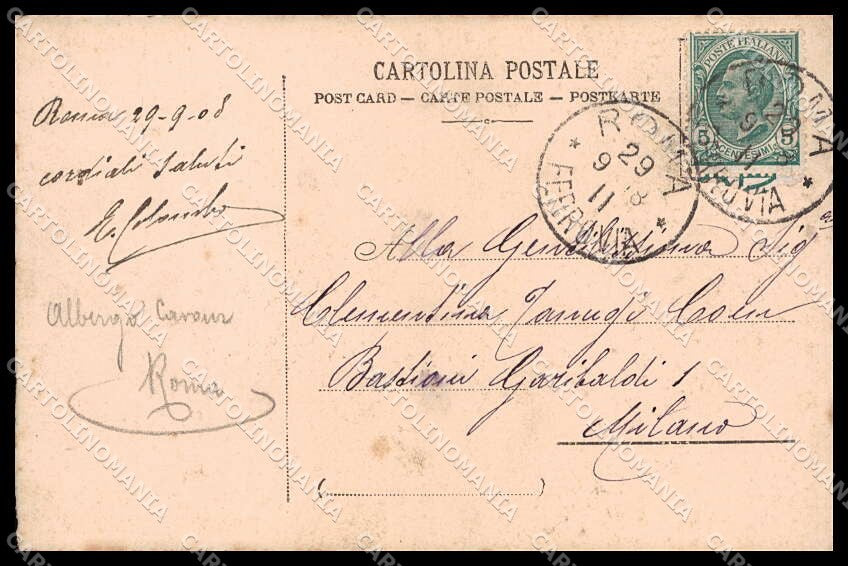 Illustratori Artist Signed A. Villa Lady Art Nouveau serie 99b cartolina ZG8249 – retro