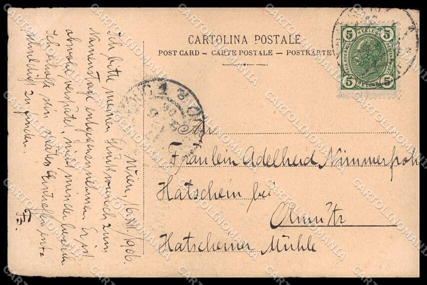 Illustratori Artist Signed A. Villa Lady Art Nouveau serie 67b cartolina ZG8254 – retro