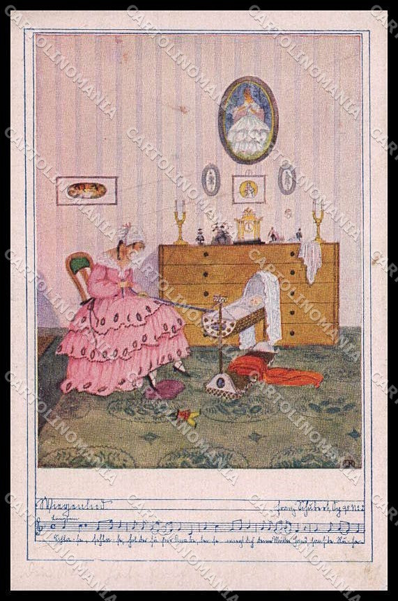 Artist Signed Mela Koehler Lady Deutscher Schulverein 1224 cartolina ZG8271 – fronte