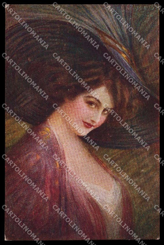 Illustratori Artist Signed Guerzoni Lady serie 2687-6 cartolina ZG8289 – fronte