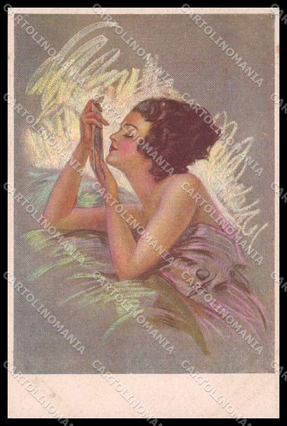 Illustratori Artist Signed Guerzoni ? Lady serie 1057-2 cartolina ZG8297 – fronte