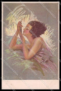 Illustratori Artist Signed Guerzoni ? Lady serie 1057-2 cartolina ZG8297 – fronte